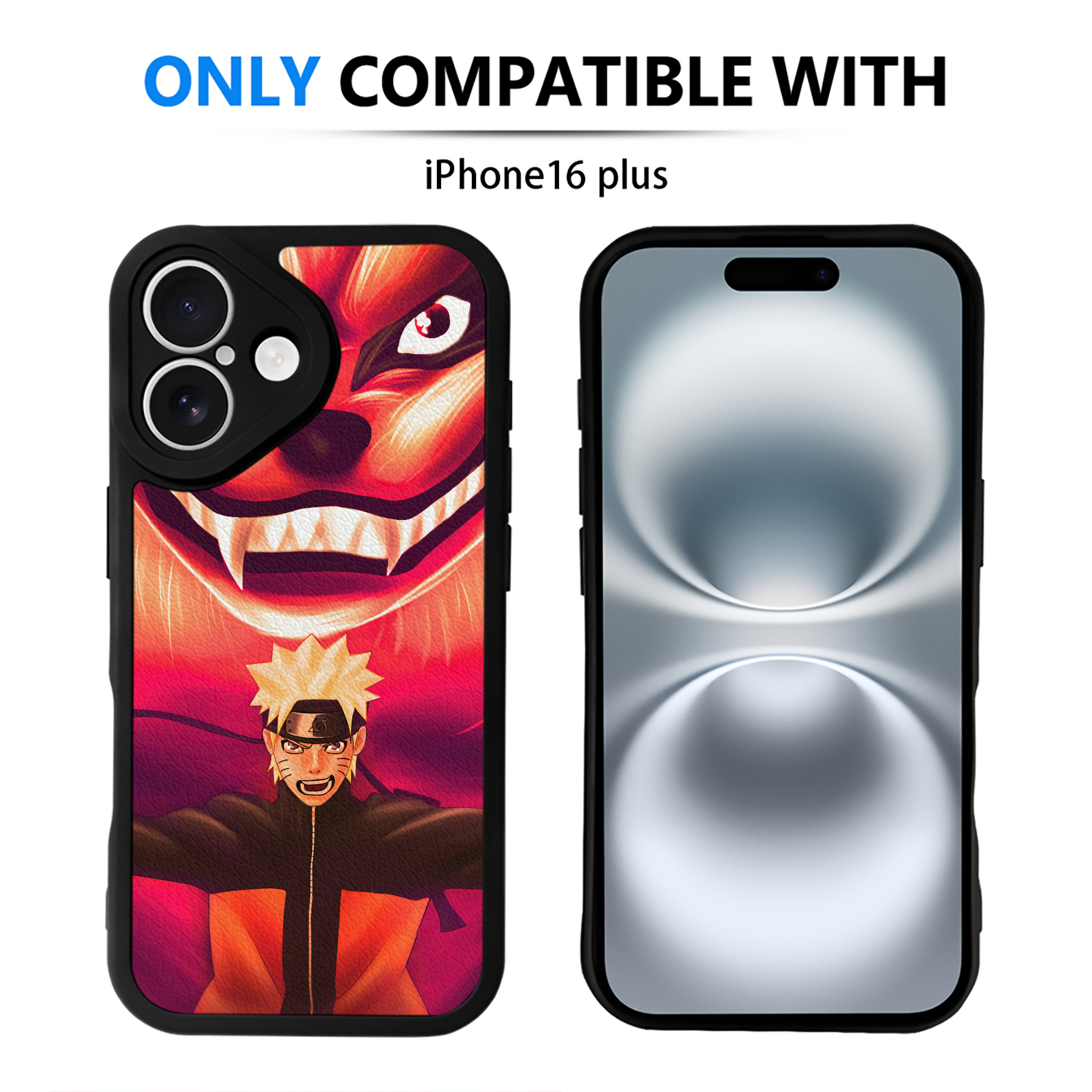 （画像用） NARUTO -ナルト- NARUTO -ナルト- 疾風伝 【iPhone 16シリーズ対応】シリコンスマホケース（レザー調） 材質：シリコン